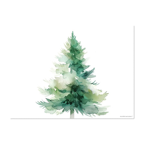 Placemat Watercolor Tree