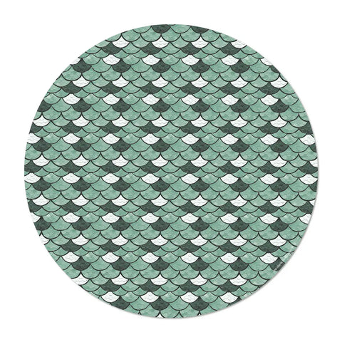 Placemat Scales Green