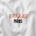 White unisex T shirt Paris district: Belleville model with artistic vibes. Fitted T shirt and 100% cotton that will give you style with this historical district of Paris. Also available with other emblematic neighborhoods of Paris to show your love for this city rich in history and emotion.